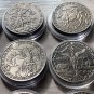 ZODIAC 12 CONSTALLATION Complete Set Challenge Coin Antique Silver Finish