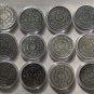 ZODIAC 12 CONSTALLATION Complete Set Challenge Coin Antique Silver Finish