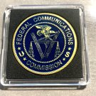 FCC-Federal Communications Commission Challenge Coin US Government w Case