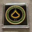 UNITED STATES ARMY -  Rank PFC-PRIVATE FIRST CLASS E-3 Challenge Coin with Case