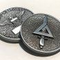 UNITED STATES ARMY DELTA FORCE ELITE SILVER OPPRESSORS BEWARE Challenge Coin
