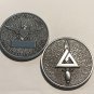 UNITED STATES ARMY DELTA FORCE ELITE SILVER OPPRESSORS BEWARE Challenge Coin