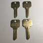 DND DO NOT DUPLICATE KEY BLANKS 4 PACK Kwikset KW1 / KW10 / KW11 -Brass