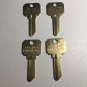 DND DO NOT DUPLICATE KEY BLANKS 4 PACK Kwikset KW1 / KW10 / KW11 -Brass