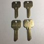 DND DO NOT DUPLICATE KEY BLANKS 4 PACK Kwikset KW1 / KW10 / KW11 -Brass