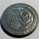 Reapers Best Hand Skull Fantasy Novelty Good Luck Heads Tails Challenge Coin