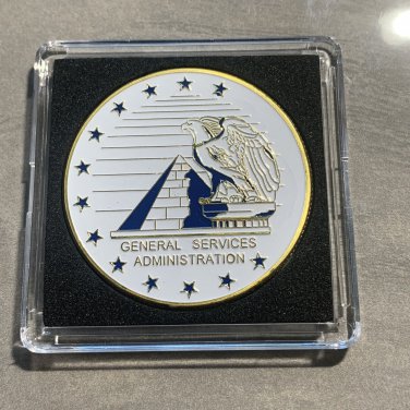 GSA-UNITIED STATES GENERAL SERVICES ADMINISTRATION Challenge Coin w Case