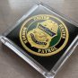 USA Border Patrol Challenge Coin -DOHS Gold Tone with 2x2 Case 40mm-Great Gift!