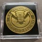 USA Border Patrol Challenge Coin -DOHS Gold Tone with 2x2 Case 40mm-Great Gift!
