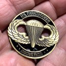 US ARMY PARATROOPER Airborne Challenge Coin-Hallow Bronze/Black NEW!