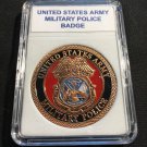 US Army MP MILITARY POLICE-COPPER Challenge Coin w CASE! A32
