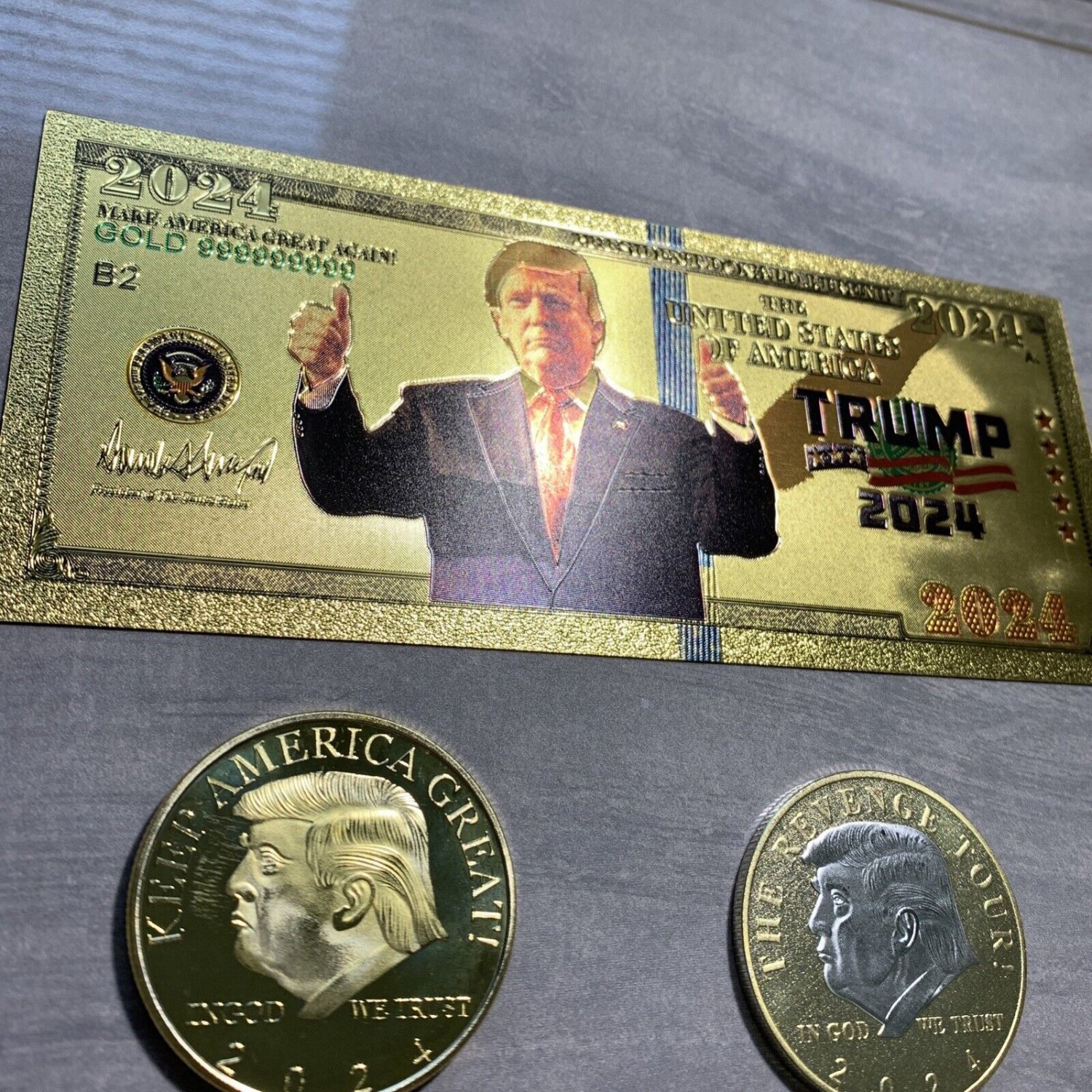 President DONALD TRUMP 2024 FAN SET 3 Pcs NEW Banknotes GP Challenge   62df9d7fdf543 375103b 