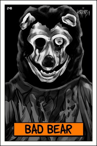 BAD BEAR Ultra Horrors Collectible Card NFT #108 of 154 SCARCE