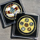 US Military VETERAN Challenge Coin FREEMASON ARMY-NAVY-USAF-USCG with CASE!!
