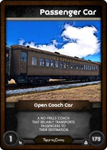 OPEN COACH PASSENGER CAR-Century Train Card Digital NFT Mint #73 of 1129