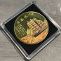 Mythical Sailing Ship Gold Plated Lucky Chinese Collectible Challenge Coin