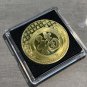 Mythical Sailing Ship Gold Plated Lucky Chinese Collectible Challenge Coin