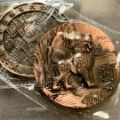 Zodiac Challenge Coin-COPPER-Year of the DOG-Sealed Pack-High Relief! NEW!