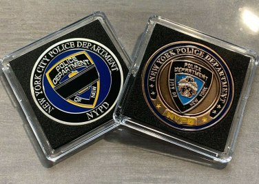 NYPD Challenge Coin SET 2Pcs-New York City Police LEO Blue Lives Matter DEAL!