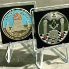 Great Seal of the United States of America Silver Finish Freemason Token Coin