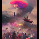 NFT Crypto Rare Authentic Art -"COLLATERAL DAMAGE" LOW Mint #4 of 13- HAND DRAWN
