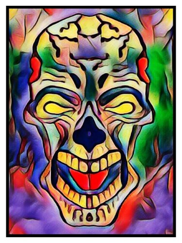 NFT Crypto Rare Authentic Art - "ZOMBIE FACE 9" LOW Mint #6 of 24 - HAND DRAWN!