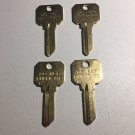 4 PACK SCHLAGE SC-1  Brass Key Blanks-DO NOT DUPLICATE Asset Management Keys