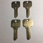 4 PACK SCHLAGE SC-1  Brass Key Blanks-DO NOT DUPLICATE Asset Management Keys