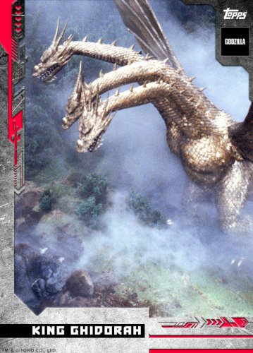 TOPPS GODZILLA *RARE RED* KING GHIDORAH Card NFT Digital Blockchain #348