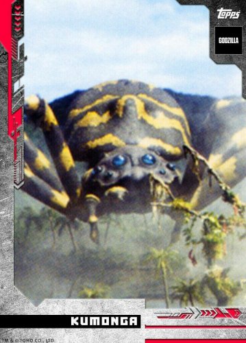 TOPPS GODZILLA *RARE RED* "KUMONGA" Card NFT Blockchain Digital #117