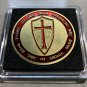 KNIGHT'S TEMPLAR CRUSADER 2 Coin Set-Freemason Silver/Gold DEALS! w Cases