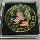 US Betsy Ross Flag Old Glory Patriotic Collectible Challenge Coin w/Case