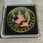 US Betsy Ross Flag Old Glory Patriotic Collectible Challenge Coin w/Case