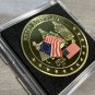 US Betsy Ross Flag Old Glory Patriotic Collectible Challenge Coin w/Case
