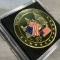 US Betsy Ross Flag Old Glory Patriotic Collectible Challenge Coin w/Case