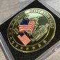 US Betsy Ross Flag Old Glory Patriotic Collectible Challenge Coin w/Case