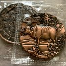 Zodiac Challenge Coin-COPPER-Year of the OX-Sealed Pack-High Relief! NEW!
