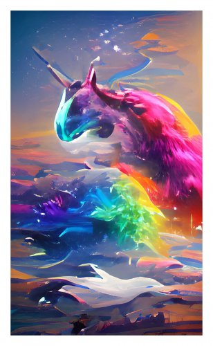 NFT Crypto Rare Authentic Art -"RAINBOW UNICORN" LOW Mint #13 Art of Journey