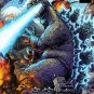 TOPPS GODZILLA *SUPER RARE* NFT Mark Frank Mural Art -Color-Godzilla 1 OF 5 #190
