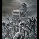 NFT Crypto Rare Authentic Art -"ZOMBIE RISING" LOW Mint #2 of 17- HAND DRAWN