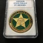 OREGON STATE POLICE ST MICHAEL POLICE Challenge Coin Souvenir 40mm with Case