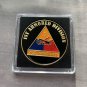 US ARMY Challenge Coin 1ST ARMORED DIVISION "OLD IRONSIDES" with Case!