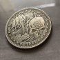 Skull Nordic Viking Ship Custom Novelty  Lucky Heads Tails Challenge Coin NEW!
