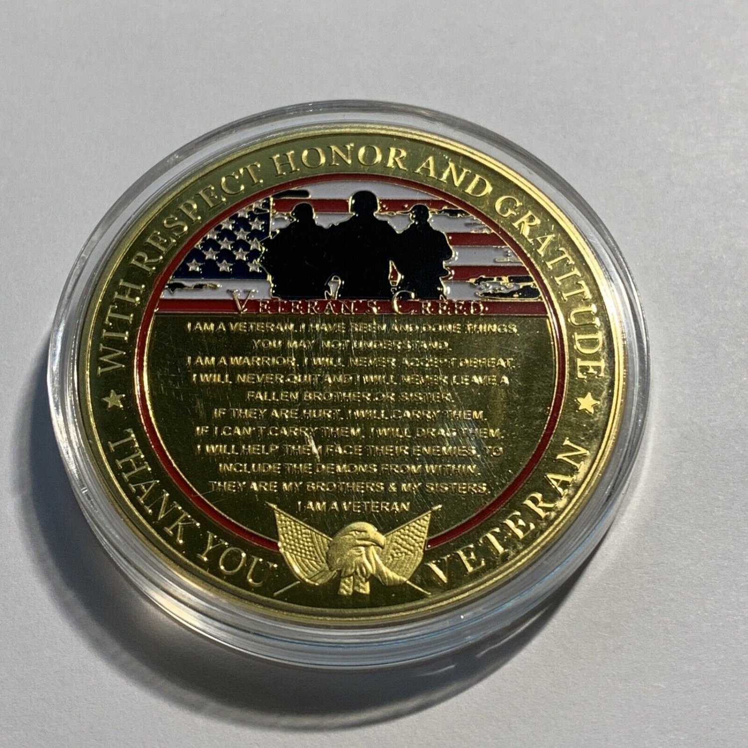 US Military Veteran Challenge Coin 