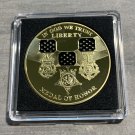 US Military Challenge Coin "MEDAL OF HONOR" ARMY-NAVY- AIR FORCE w/Case