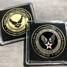 Air Force Airman Award Aim High-Fly Fight Win Challenge Coin /USAF-Pilot w/Case!