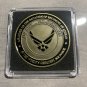 Air Force Airman Award Aim High-Fly Fight Win Challenge Coin /USAF-Pilot w/Case!