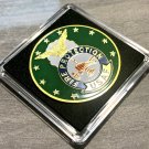 Air Force FIRE PROTECTION Challenge Coin -MILITARY FIREFIGHTER - w/Case!