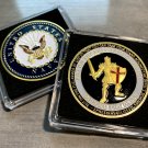 US Navy Challenge Coin-Eshesians 6.11.13 Put on The Full Armor of God w/Case