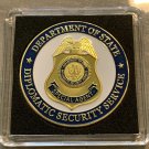 DEPARTMENT OF STATE-US Diplomatic Security Service Gold Plated-Challenge Coin